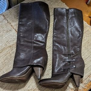 Miss Sixty Brown Leather HARPER Knee Boot